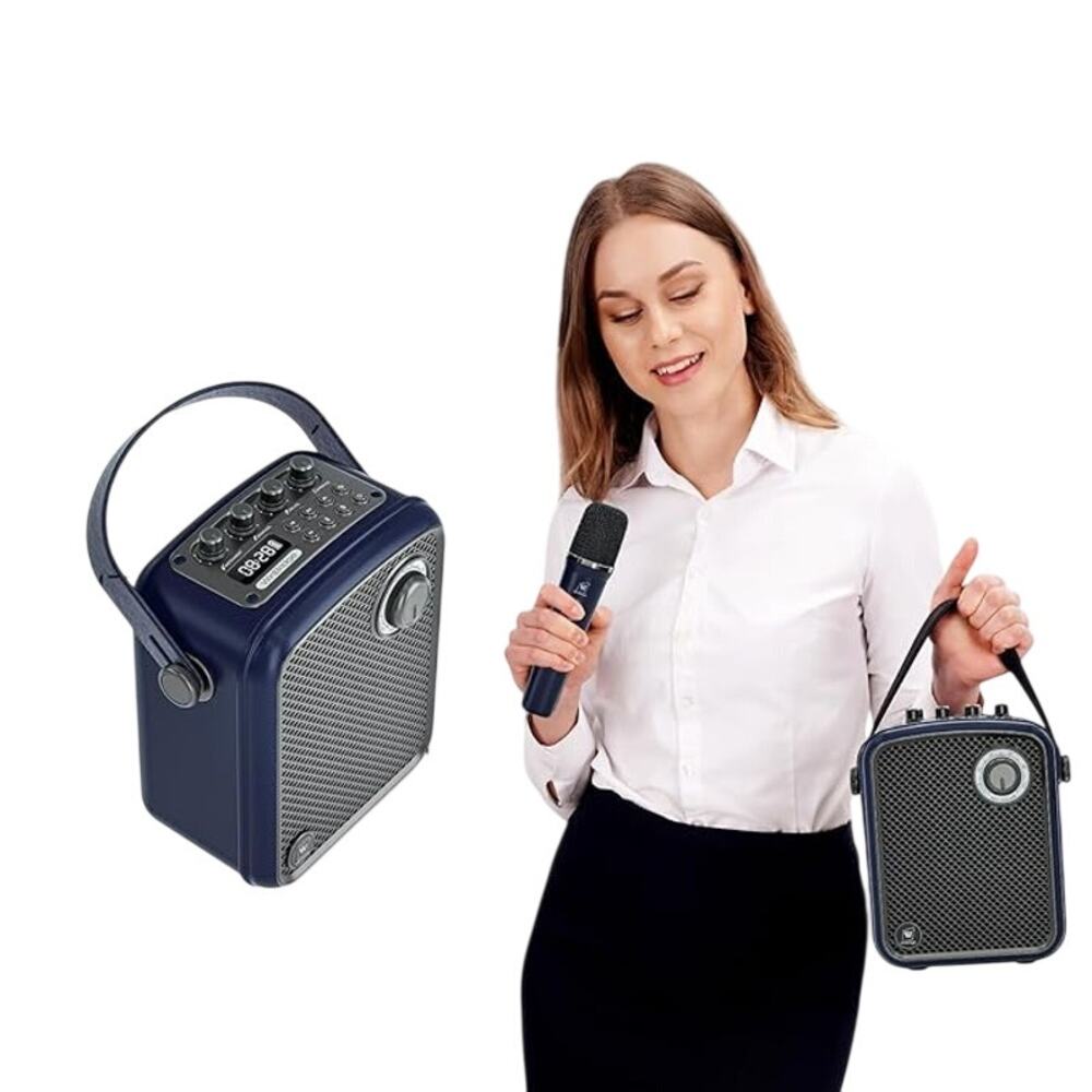 Wireless Voice Amplifier with 2 Wireless Microphones,Microphones and Speaker Set - Picture 4 of 5
